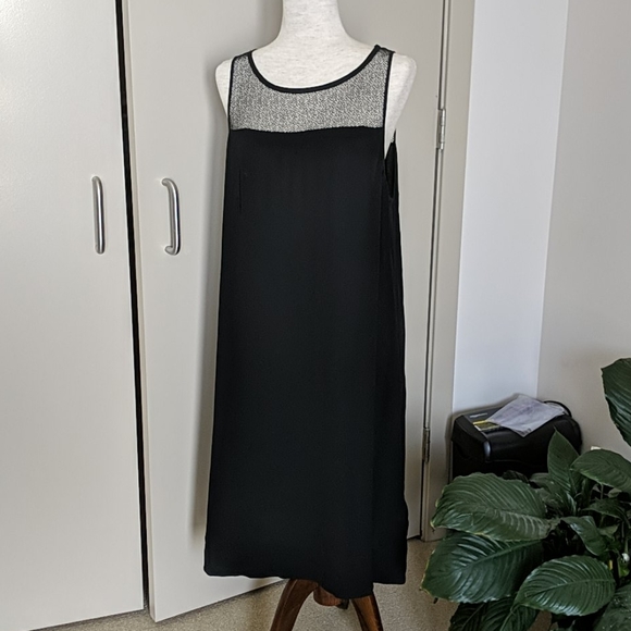 NWOT Eileen Fisher Silk Webbing Dress - Picture 2 of 10